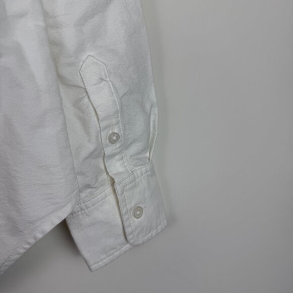 Everlane The Japanese Oxford Long Sleeve Button Down Shirt White 00 - Picture 5 of 8